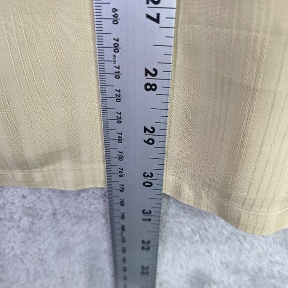 Mens Croft & Barrow Beige 100% Silk Shirt Short Sleeve Button-Down Size XL - Picture 6 of 8